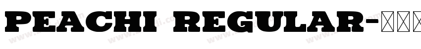 Peachi Regular字体转换